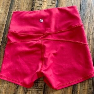 lululemon athletica Bold Red Athletic Shorts